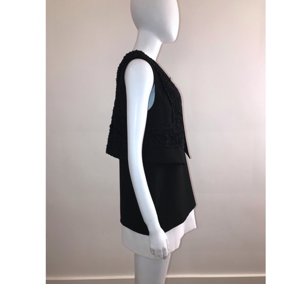 Givenchy Runway 2-Tone Sleeveless Mini Dress with Ruffled Vest - Picture 8 of 10